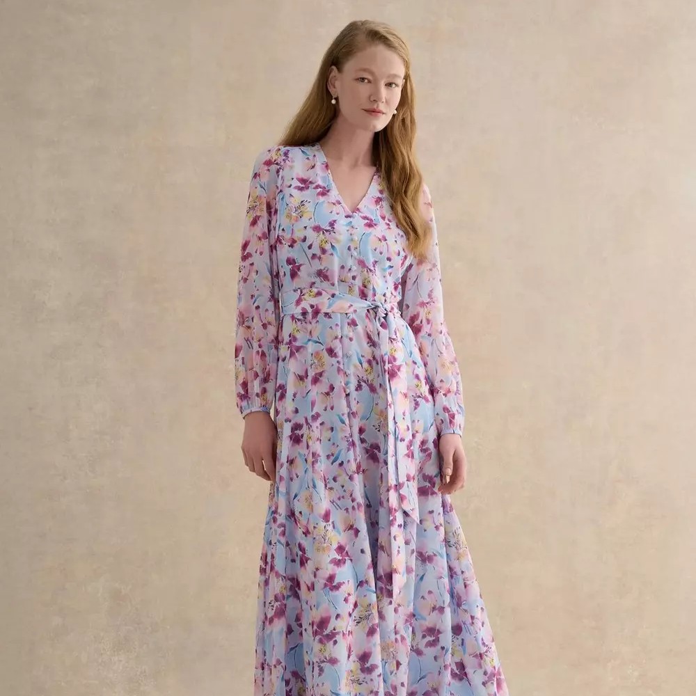 Hobbs Thea Tie Belted Dress