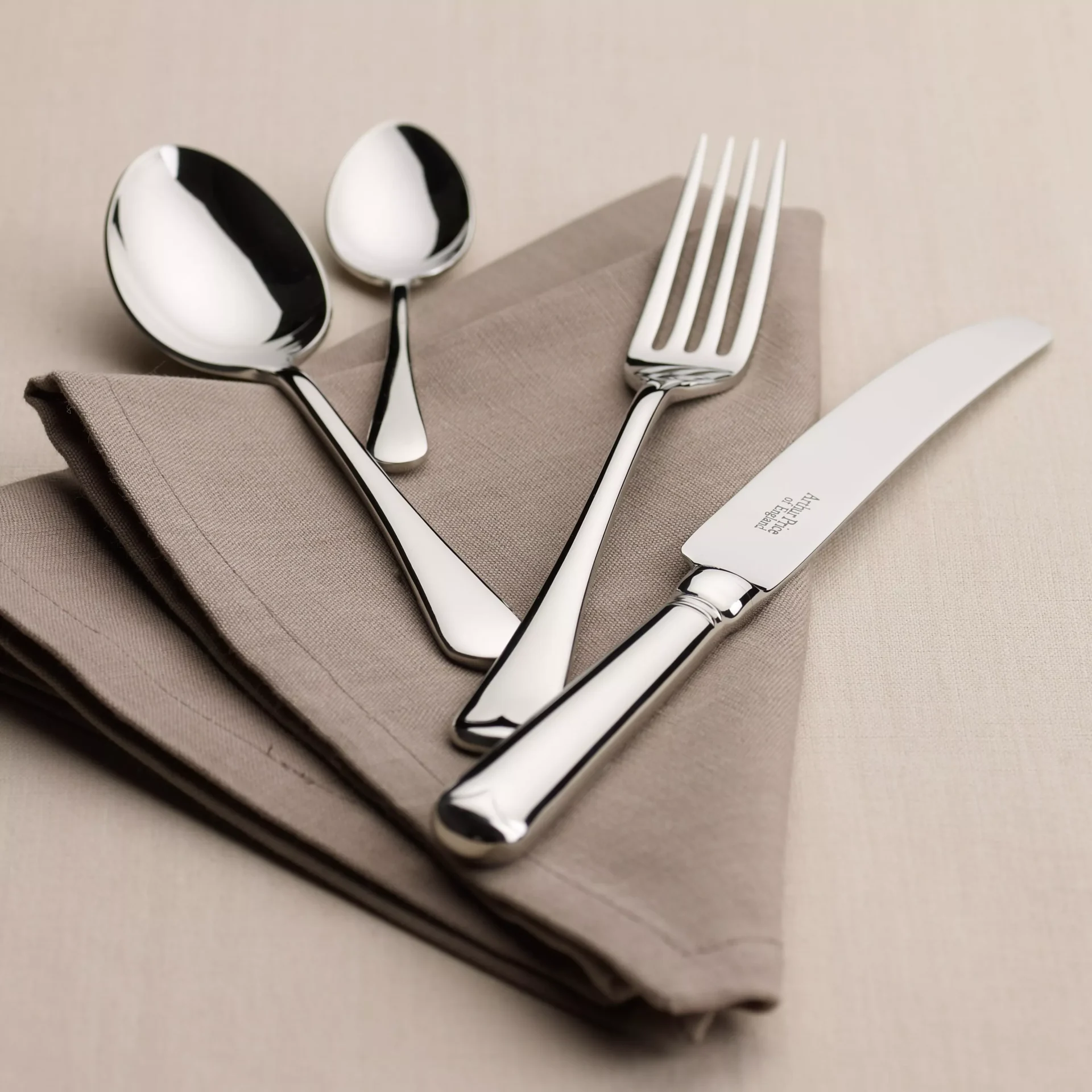 Arthur Price Old English Stainless Steel Cutlery Set, 44 Piece/6 Place Settings