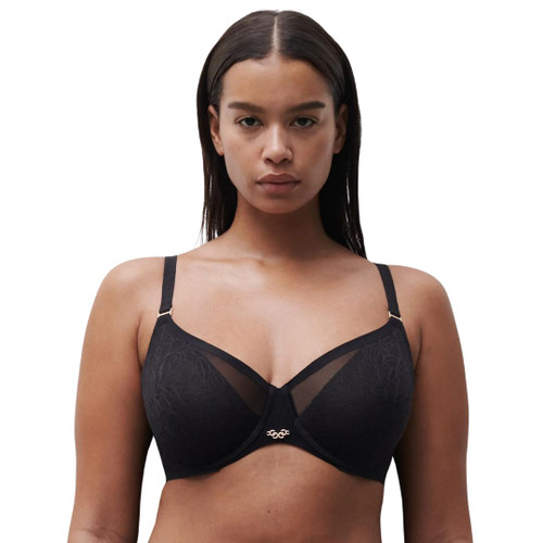 Chantelle Champs Elysees Memory Foam T Shirt Bra in Black