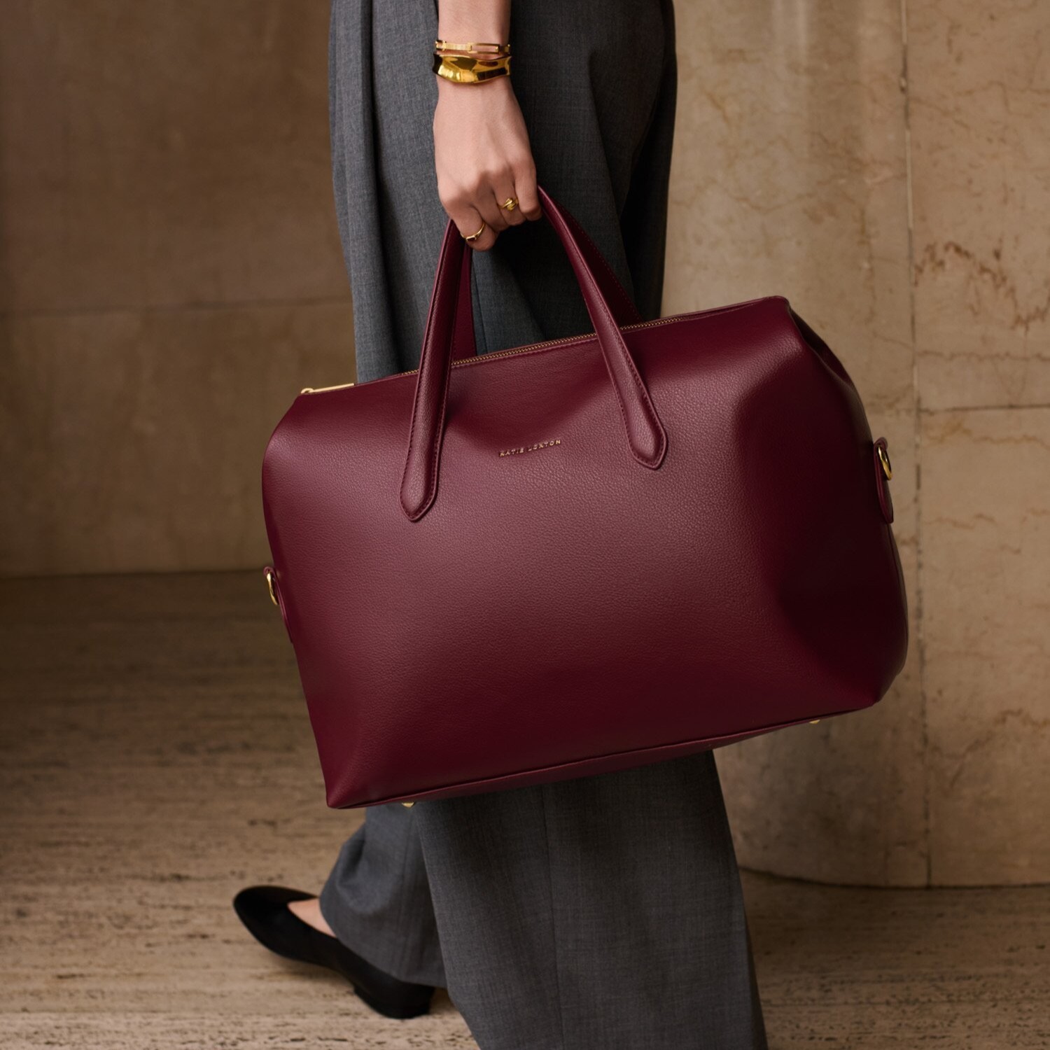 Katie Loxton Milan Cabin Bag cherry
