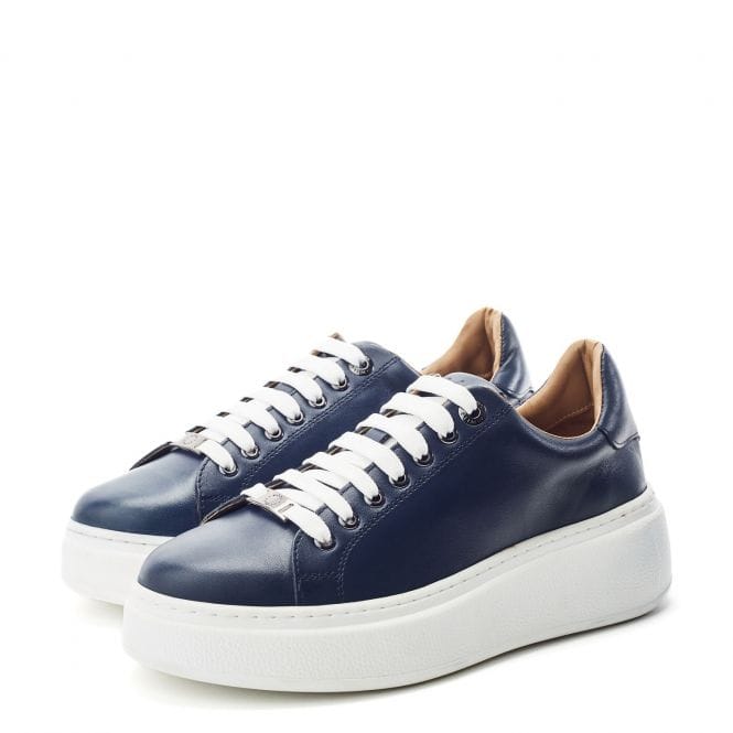 Moda In Pelle Cherrie Navy Leather