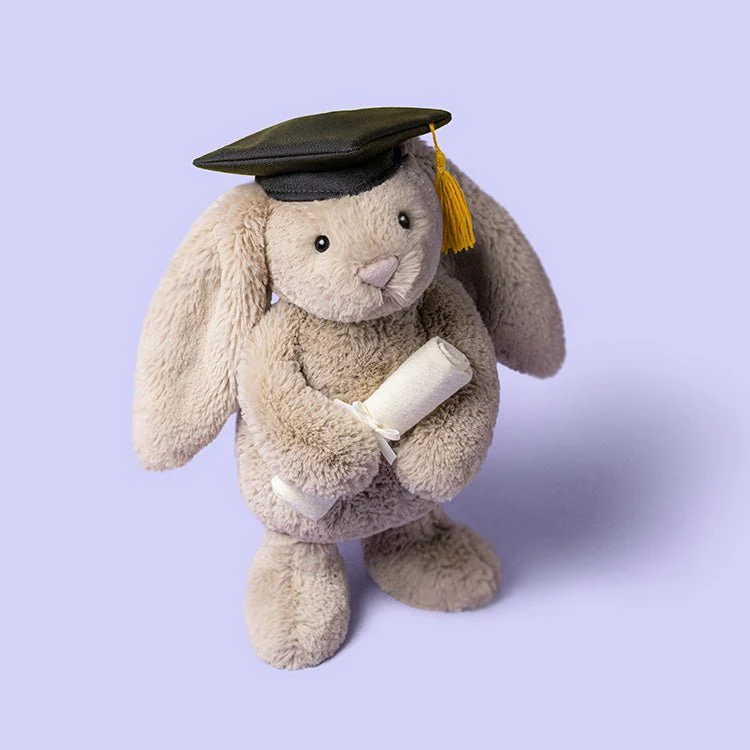Jellycat Bashful Bunny Graduation Outfit