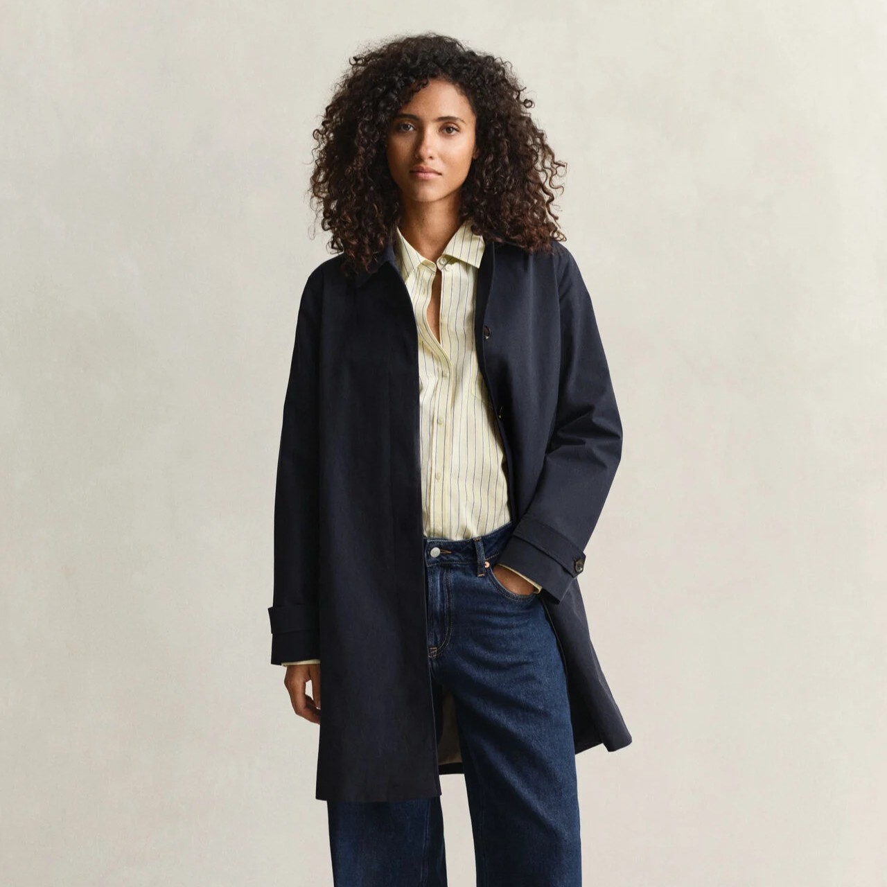 Gant Relaxed Fit Striped Poplin Shirt