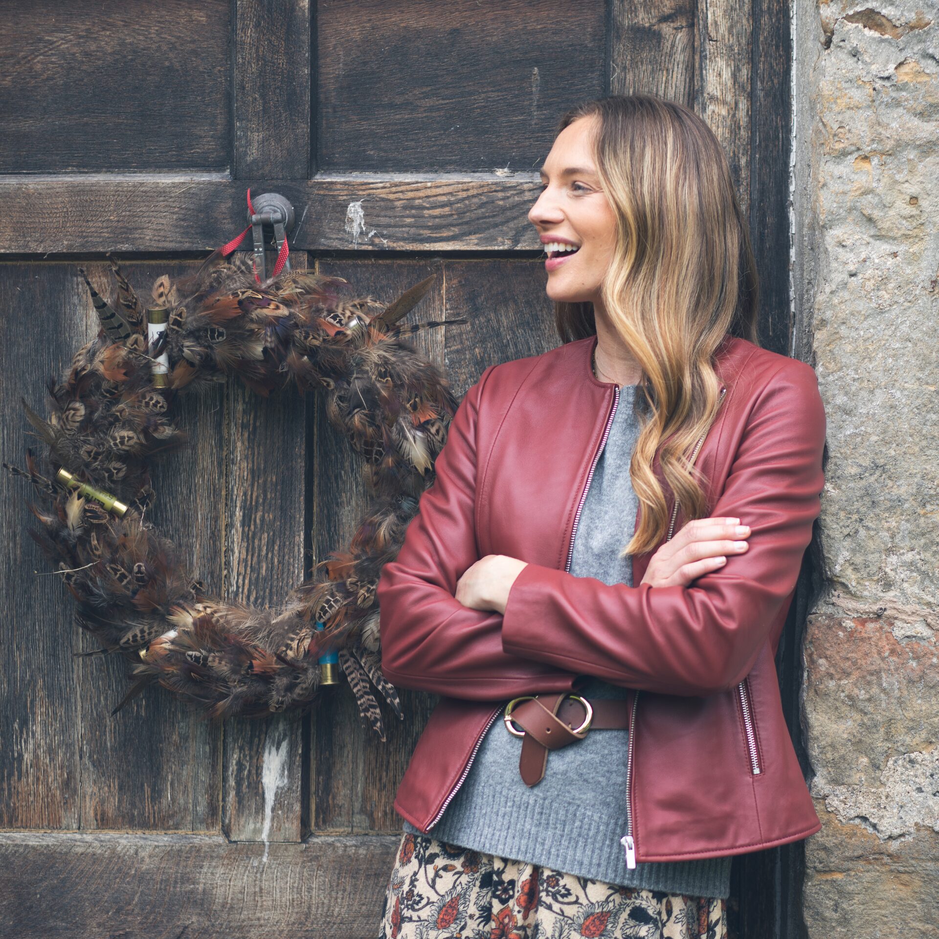 Fairhill Leather Jacket Terracotta