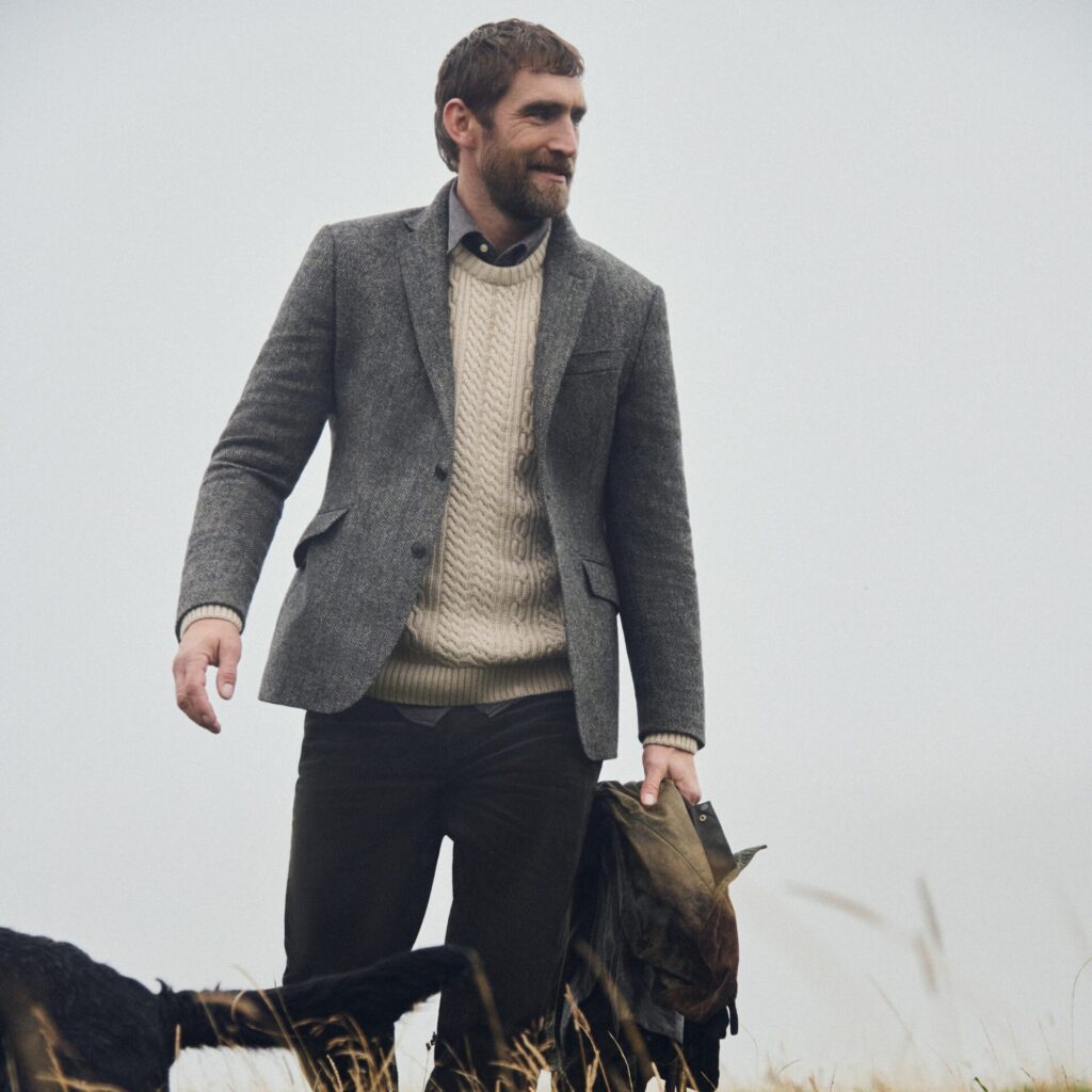 Men's Countrywear Barbour Lowfen Cable Crew