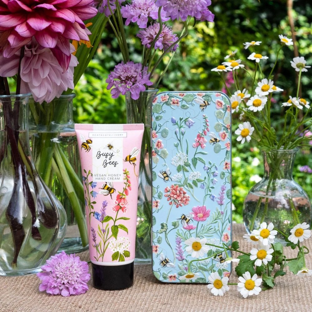 Heathcote & Ivory Beauty busy bee vegan honey hand and lip tin