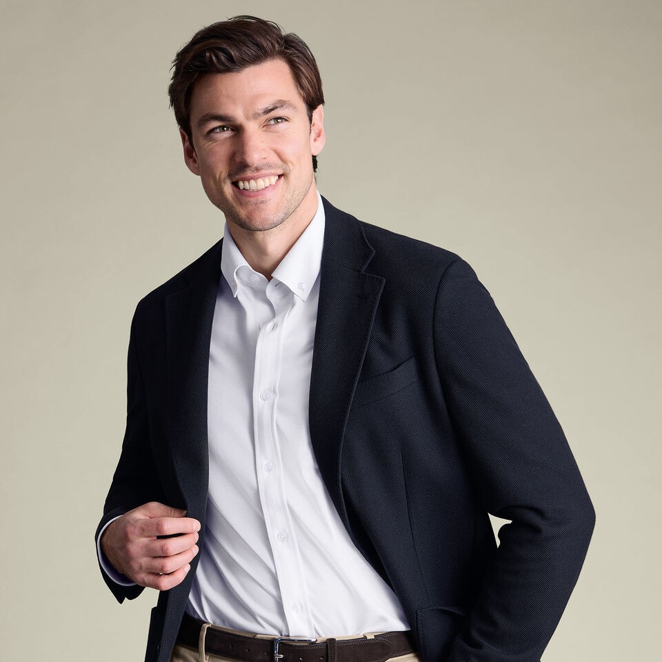 Charles Tyrwhitt Jersey Jacket - Navy