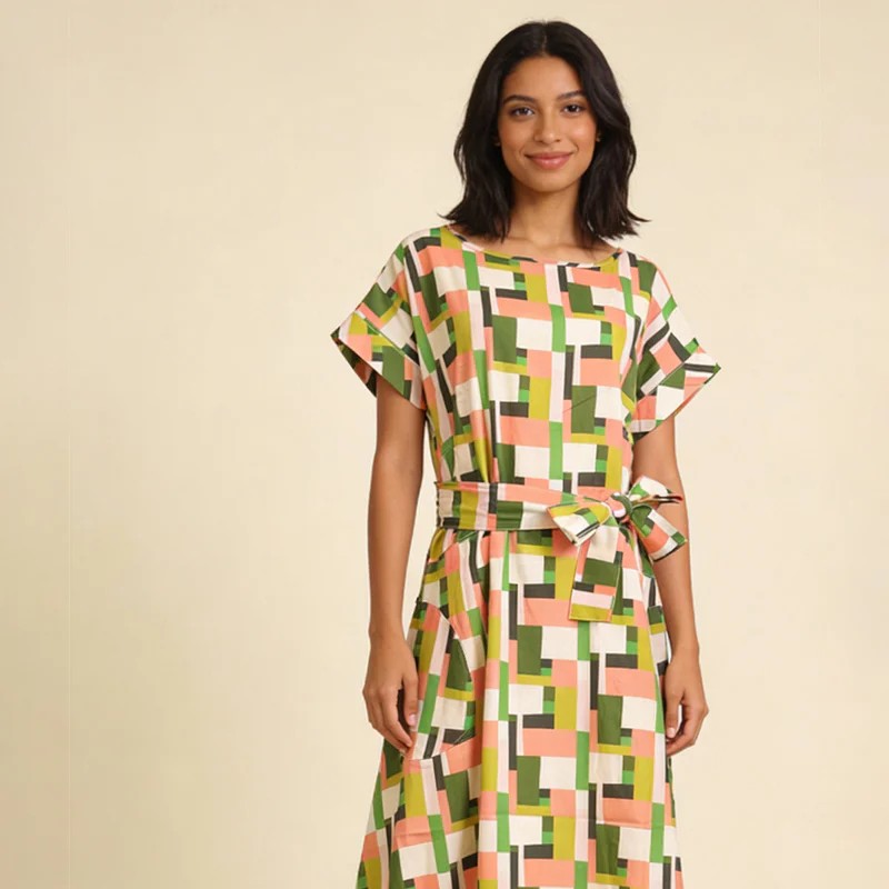 pretty vacant Luna Dress in Rectangle