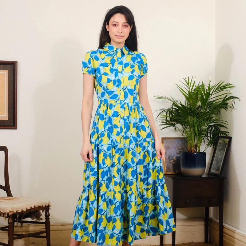 Pretty Vacant Molly Dress in Apple Blossom Print
