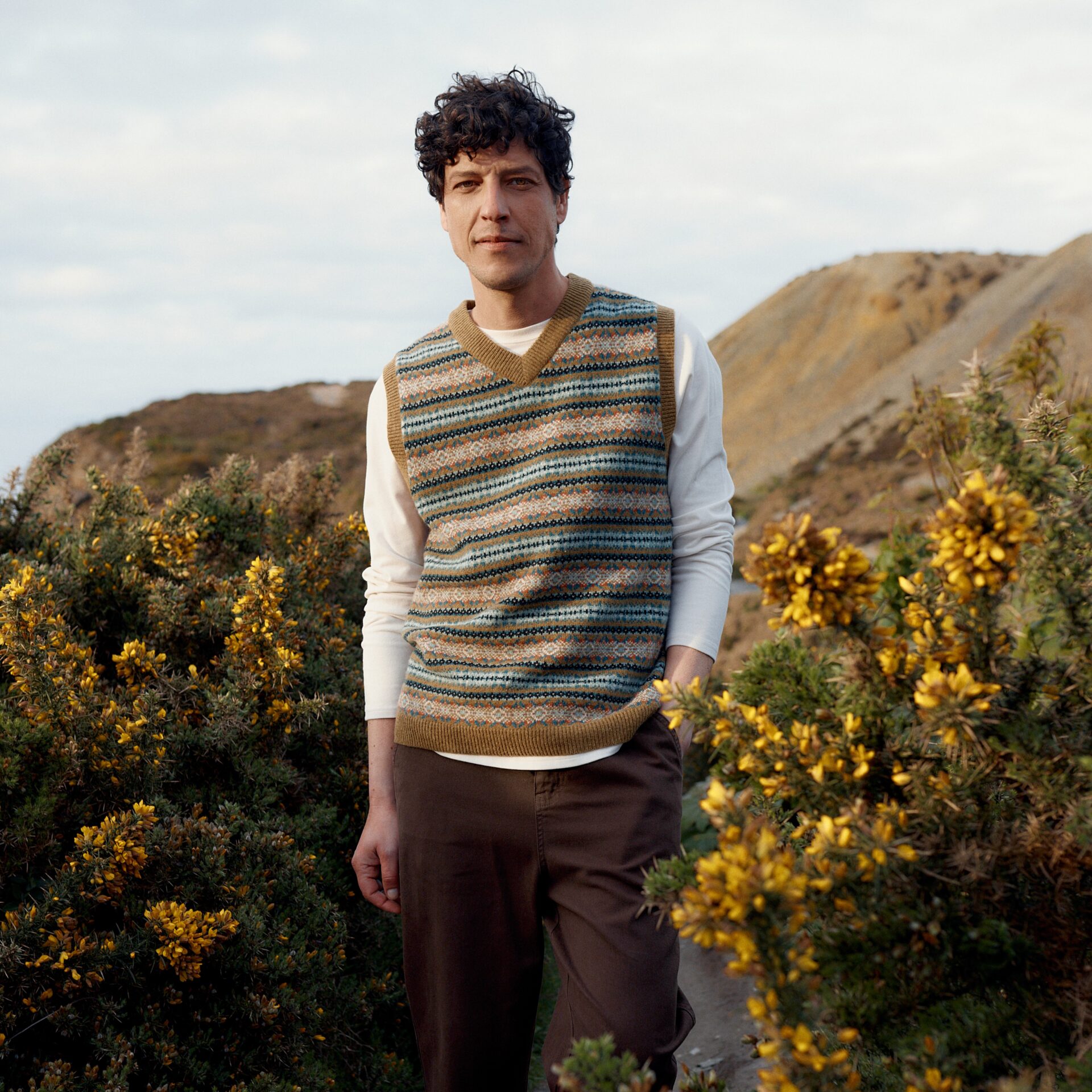 Seasalt cornwall Wool Rich Fair Isle Knitted Vest