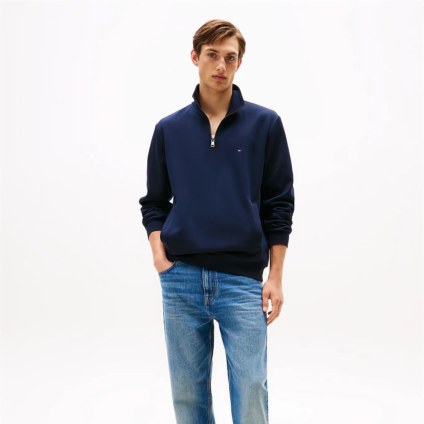 Tommy Jeans Performance Quarter-Zip Intechno Knit Jumper