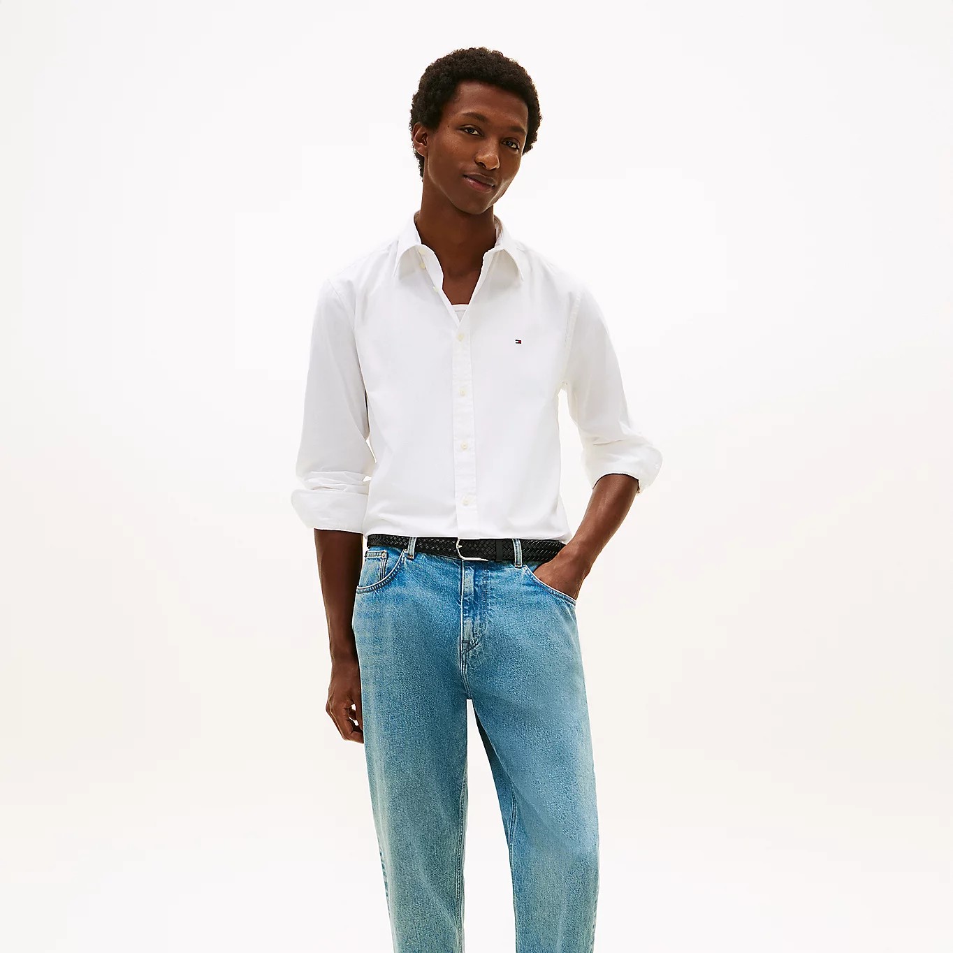 Tommy Jeans Flex Regular Fit Poplin Shirt