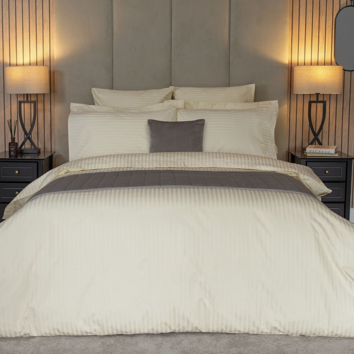 Belledom Duvet Cover Set Button - Ivory