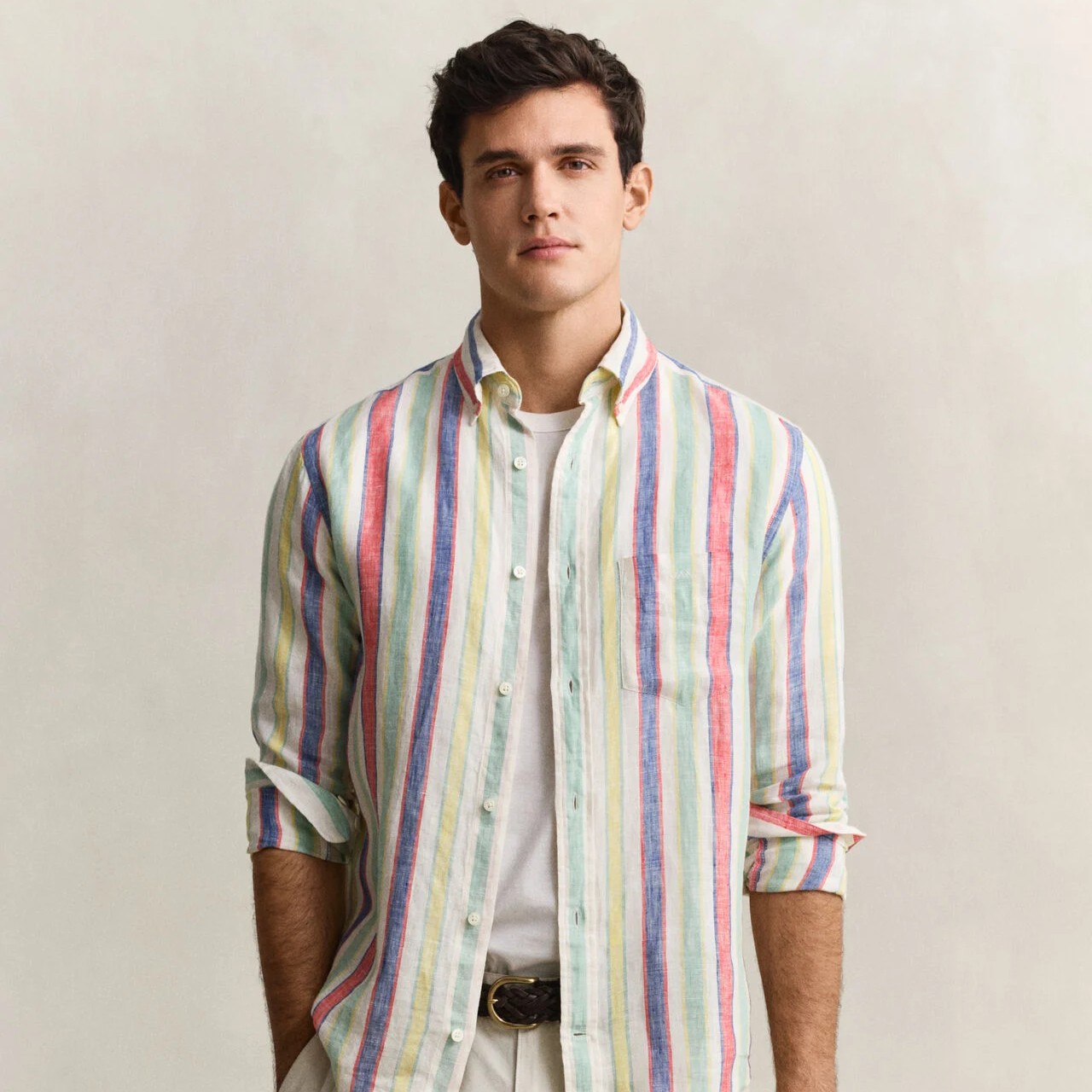 Gant Multistriped Linen Shirt