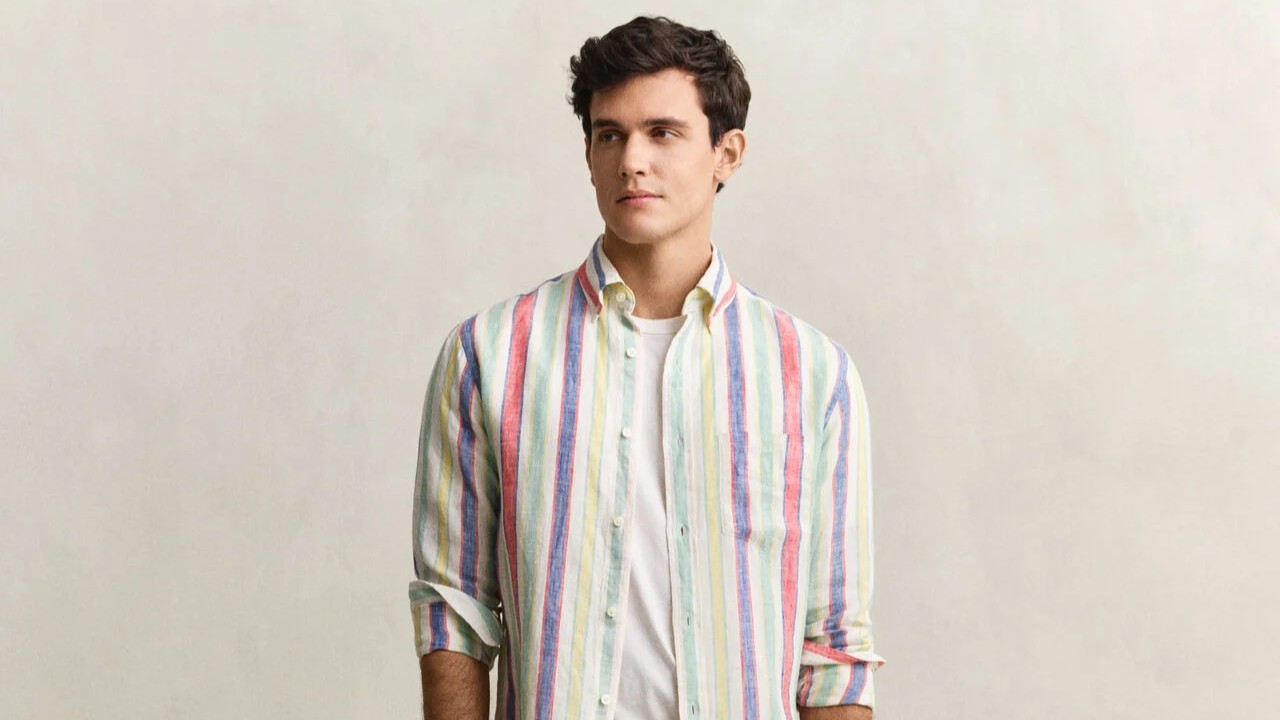 GANT Multistriped Linen Shirt