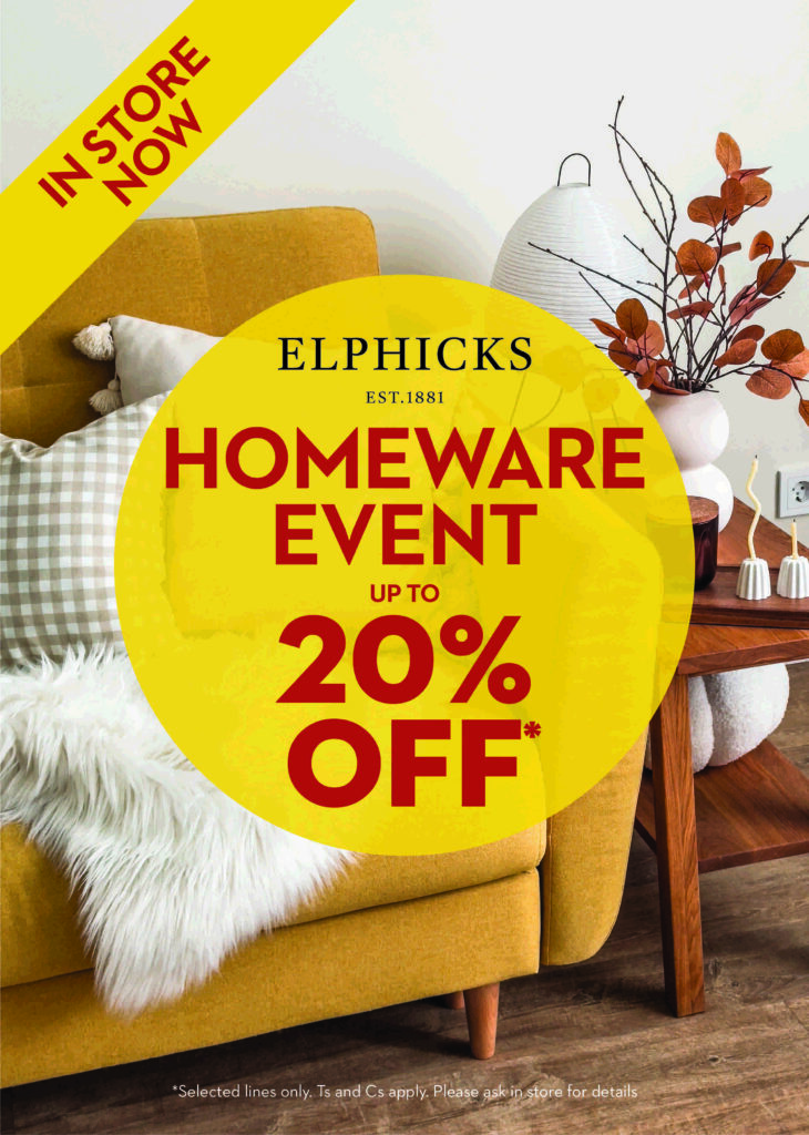 Post for Elphicks Homeware Event Oct-Nov 2026